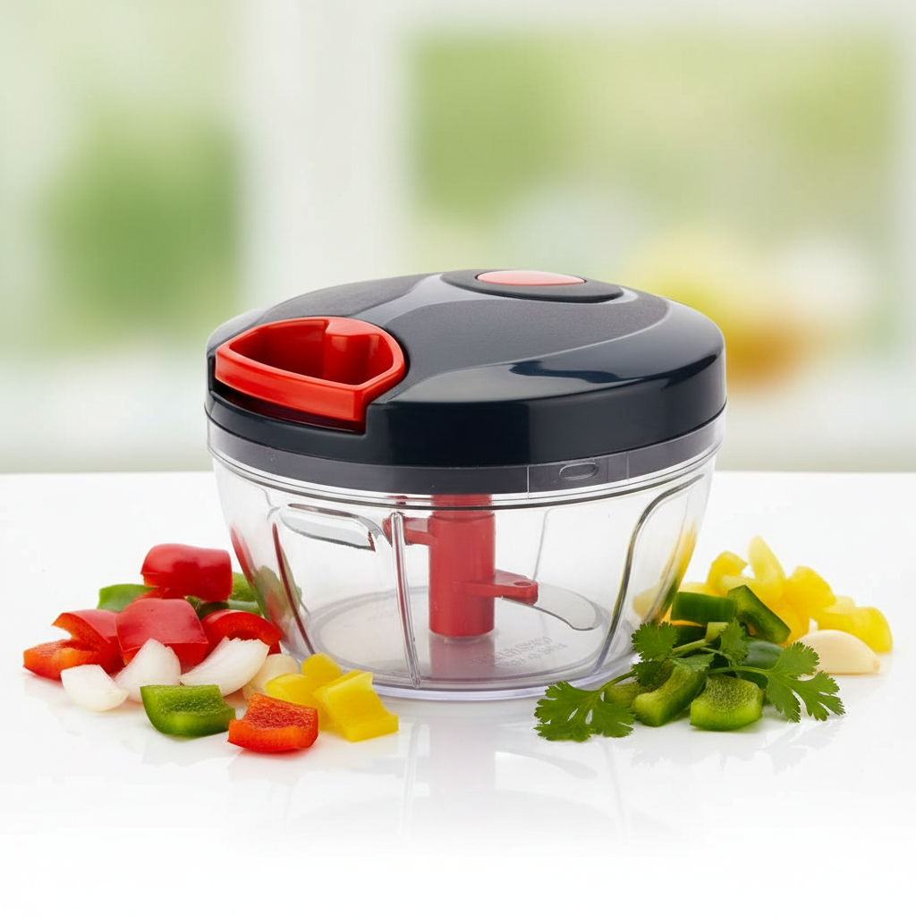 One-Press Vegetable Chopper – Fast Cutting, Zero Effort